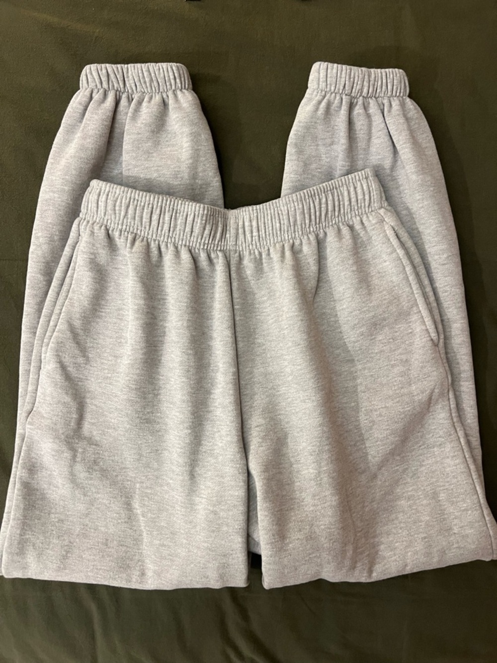 Women's Grey Elastic-Waist Lounge Sweats